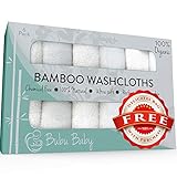 Bamboo Washcloths - Organic Baby Wash Cloths Towels - Soft Face Cloth Towel Sets