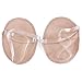 LYNN CAPANZANO 1 Pair Portable Washable Armpit Sweat Absorbing Pad Adjustable Clear Shoulder Strap Skin Color