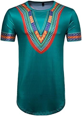 Men's Summer T-Shirt, Quistal Mens Hipster Hip Hop African Dashiki Graphic Casual Top Shirts Tees