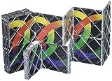 LingAo 20 Panels 9 Rings Ultra Magic Folding Twisty Puzzle Cube (20 Piece), Black