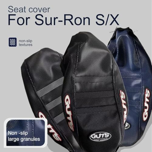 Motorcycle Pro Ribbed Rubber Gripper Soft Seat Cover for Surron Sur-Ron Lightbee Light Bee X S Off-Road Electric Vehicle E-Bike (black)