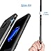 JETech Slim Fit Case for iPhone SE 2nd Generation, iPhone 8 and iPhone 7, 2-Layer Protective Cover, Thin, Carbon Fiber, Grey