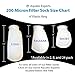 Aquatic Experts 4 inch Ring Filter Socks 200 Micron, Filter Socks for Saltwater Aquarium, Sump Filter Sock, Felt Aquarium Socks, Reef Filter Sock (2 Pack, 4