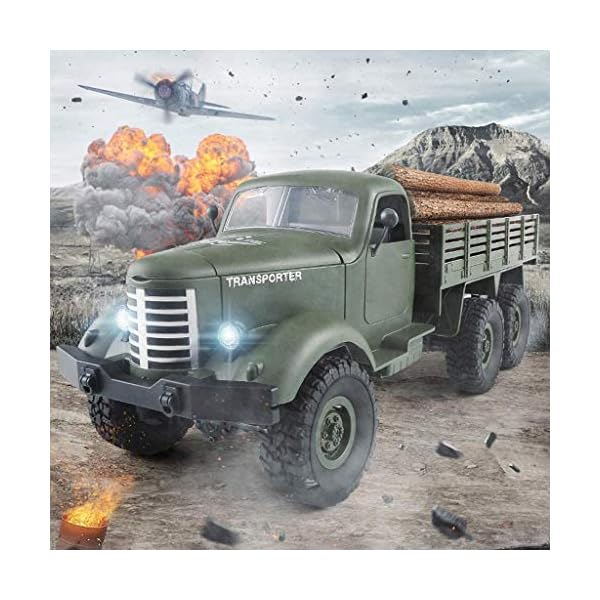 wangch RC Auto 4WD Off-Road Klettern Auto 2.4G drahtlose Fernbedienung Simulation Militär LKW High-Speed ​​Racing Stunt… – Bild 7