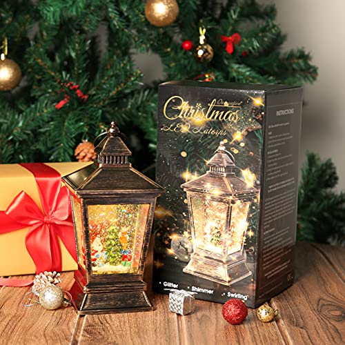 Shnow On Christmas 2022 Upgraded 2022] Christmas Snow Globe Lantern With Snowman, Battery Operated  Lighted With Swirling Water Glittering Globe, Xmas Home Decor Tabletop  Lanterns For Christmas Decoration And Gift | Pricepulse