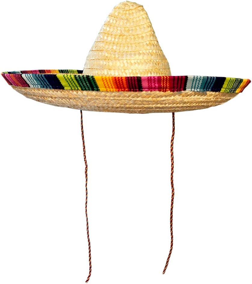 Crazy Night Mexican Sombrero Hat Adult Costume Spanish Fiesta Cinco de Mayo Festive Party,One Size