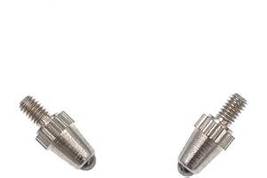 SUXING Contact Points for Dial Indicators and Linear Gage 2 Pieces Carbide Tips M2.5 Thread(Tungste Carbide)
