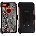 Heavy Duty Impact Rugged with Built-in Screen Protector Camouflage Protective Case Cover with Clip for Apple iPhone 7 Plus (Orange-Tree-Camo)