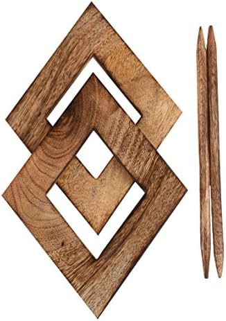 Mothers Day Gifts Kamla Sellers Decorative Wooden Curtain Tiebacks Set of 2 Window Treatment Holdbacks Drape Binds Hand Carved with Rustic Finish Home Decor