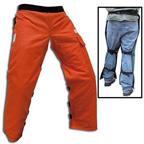Forester Chainsaw Apron Chaps with Pocket, Orange 36 Length by Forester