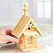 Handcrafted Ready to Embellish Unfinished Wood Cruch Style House for Crafting, Creating and Displaying