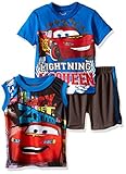 Disney Baby Boys' Cars 3 Piece Short Set, Blue, 12 Months
