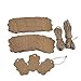 Outus 100 Pack Crafts Kraft Paper Gift Tags Hang labels with 30 Meters Natural Twine