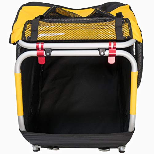 Burley Design Tail Wagon Bike Trailer, Yellow/Black