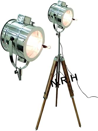 Náutico Foco Lámpara de pie Lámpara Industrial Vintage Buscador: Amazon