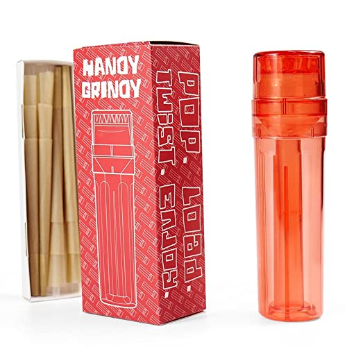 Horns Bee Protable Herb Grinder Cone Rolling Machine (12 PreRoll Cones Included), AllinOne