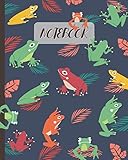 Notebook: Cute Frogs Cartoon Cover - Lined Notebook, Diary, Track, Log & Journal - Gift for Kids, Te by Happy Pattern Colorful