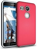 Nexus 5X Case, CellEver Grip Case (Updated Buttons) [Drop Protection] Hybrid TPU & PC Shell [Shock proof] Lightweight Cover for LG Google Nexus 5X (2015) - Pink