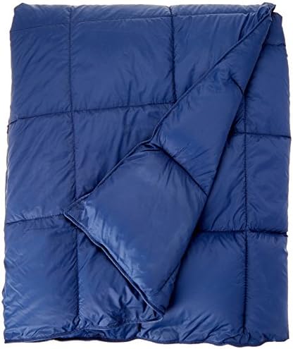 Premier Comfort Packable Down Alternative Luxury Throw Navy 50x60 Premium Soft Cozy Lightweight Nylon For Bed, Couch or Sofa