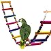 BWOGUE Wooden Chicken Flexible Ladder,Parrot Chicken Swing,Pet Toy