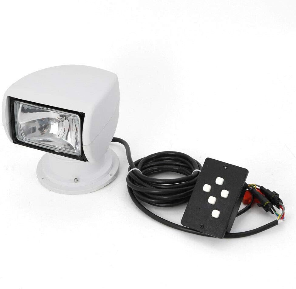 XYOUNG Remote Control Spotlight for Boat Truck Car Marine Remote Yacht Searchlight DC12V 100W LED Bulb 2500LM US Stock : Sports & Outdoors