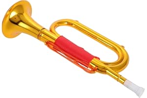 HANABASS Plastic Trumpet Prop for Boys and Girls Musical Instruments Toy Bugle Horn Noise Maker