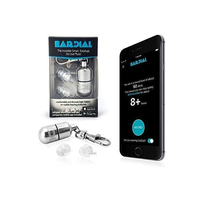 EarDial HiFi Earplugs - Invisible Hearing Protection for Concerts, Music Festivals, Musicians, Motorcycles and other…