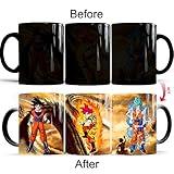 Gosweet Son Goku Mug Ceramic Heat Reactive Dragon Ball Z Color Change Coffee Cup