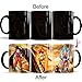 Gosweet Son Goku Mug Ceramic Heat Reactive Dragon Ball Z Color Change Coffee Cup