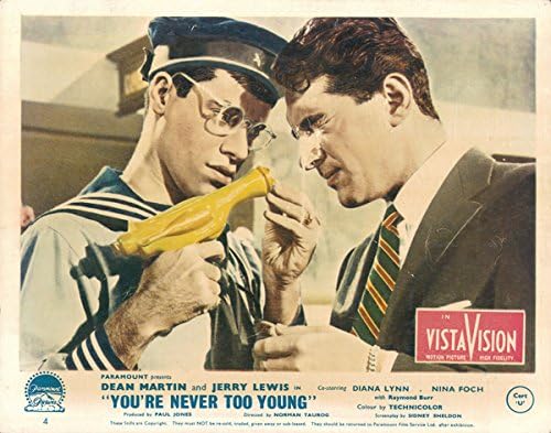Amazon.com: You're Never Too Young original lobby card Jerry Lewis ...