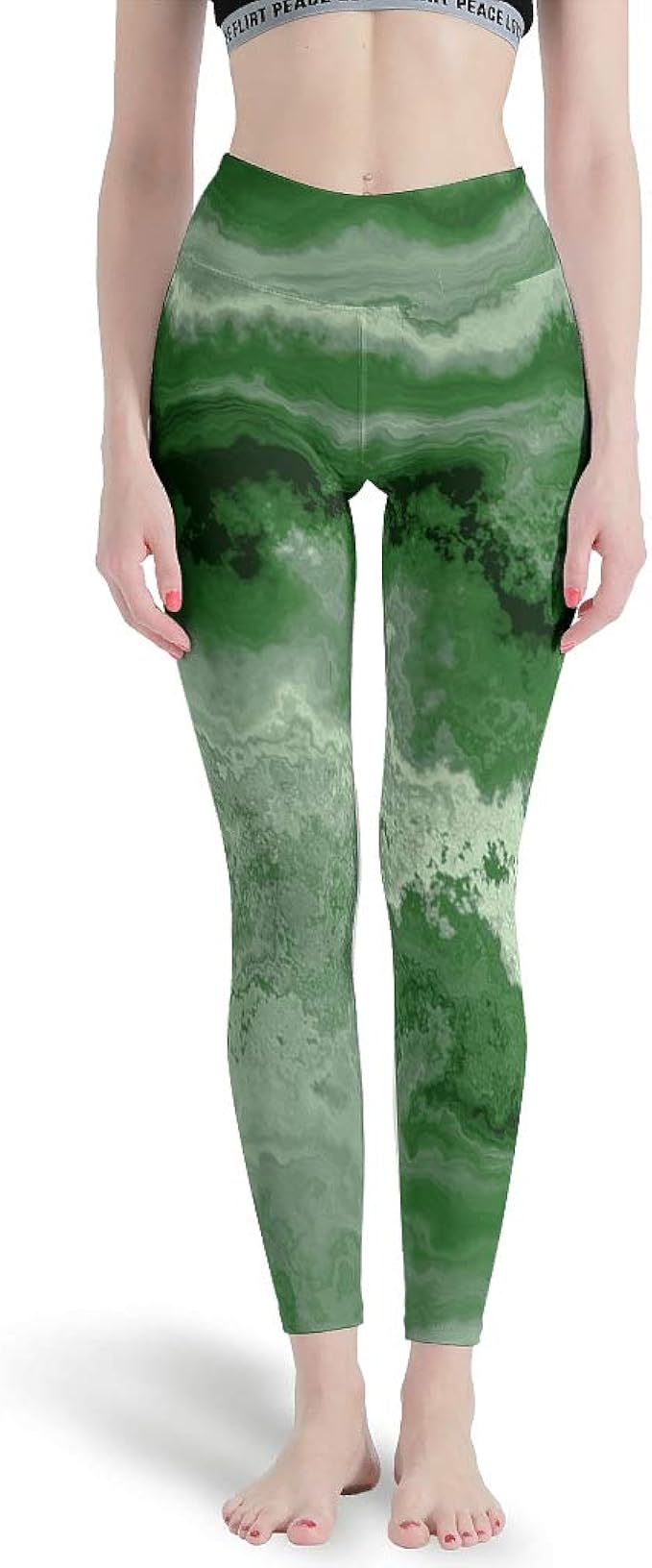 Green marble tights Outlet