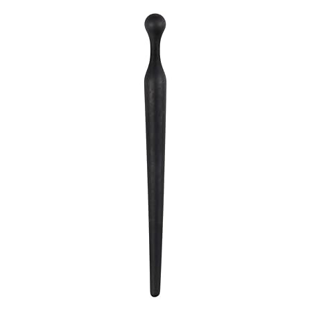 Sinner Gear Glatten Silikon Penis Plug - (Ø Länge 10 CM & Eingabe 9 CM)  Soft Silikon Dilator Schwarz für Erwachsenenspiel