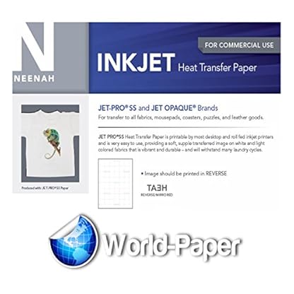 INKJET TRANSFER FOR WHITE FABRIC: IRON-ON "JET PRO SOFT STRETCH" (8.5"x11") 50Pk :) - Image 4