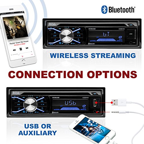 BOSS Audio Systems 508UAB Multimedia Car Stereo Single Din, Bluetooth