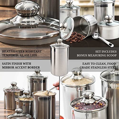 Airtight Canisters Sets for the Kitchen Counter Stainless Steel Food