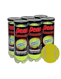 InPrimeTime Penn Championship - Lote de 6 bolas de tenis (18 bolas) con imán exclusivo