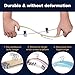 IEOKE Pants Hangers, Trousers Hangers with Clips,Velvet Hangers Non Slip Clothes Hangers with Heavy Duty 360 Swivel Hanger Hook - 12 Pack
