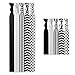 No Tangle No Crease Ribbon Head Bands and Hair Ties - Black and White
