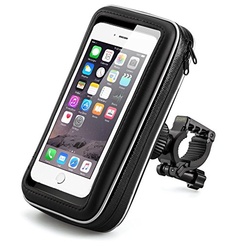 Universal Bicycle, Bike Phone Mount - Holder - Water Resistant Pouch Holster Cover Case with 360 Degrees Rotatable - Fits iPhone, Samsung and other Android Smartphones