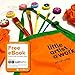 Cre8tivePick kids art craft fun painting drawing tools for kids, waterproof apron with sleeves ebook with painting ideas, painting set, kids art, sponge brushes, art kit