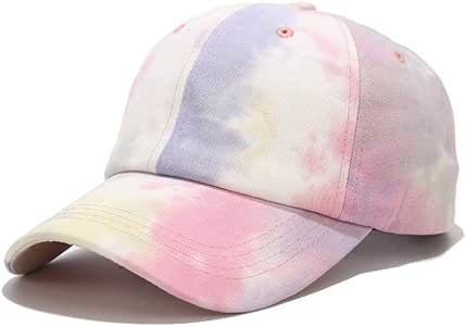 JINGZHONG Sombrero Moda Gorra de Color arcoíris Gorra de béisbol Gorras