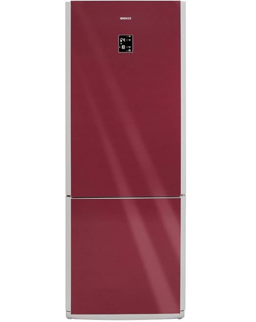 Beko CNE47520GR Independiente 437L A+ Rojo nevera y congelador ...