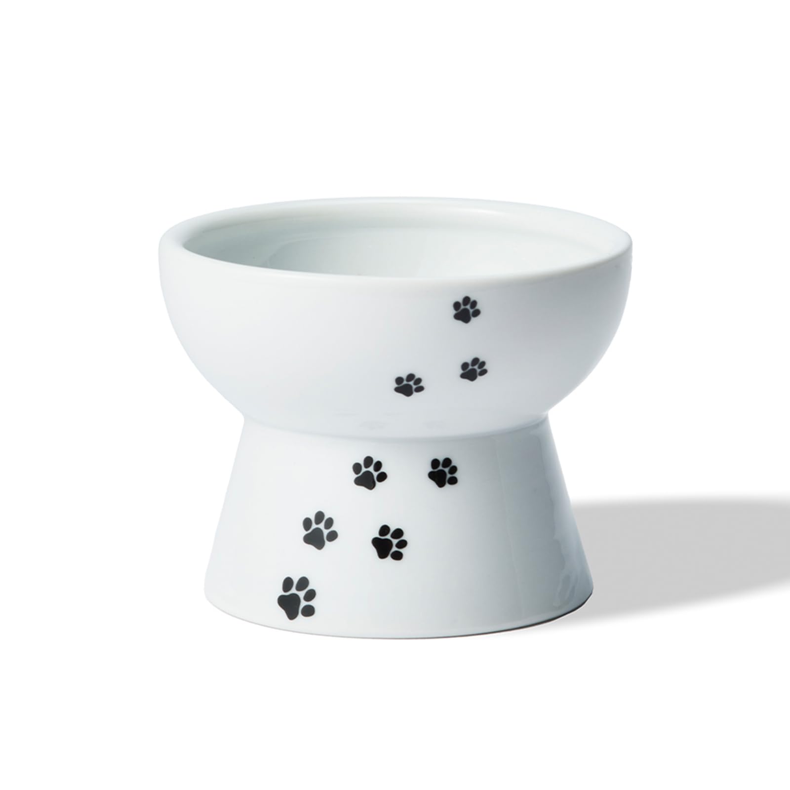 猫壱 ハッピーダイニング 猫用 脚付フードボウル プチ 猫柄 旧おやつ皿 電子レンジ 食器洗浄機対応商品画像