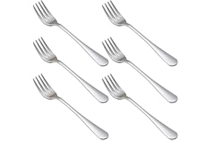 Set of 12 Dinner Forks - Mirror Polished Stainless Steel, Dishwasher Safe