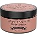 Whipped Argan Oil Body Butter Cream - Make Your Skin Soft & Silky Smooth - Made With Argan Oil Which Has Restorative And Antioxidant Properties - No Parabens - (Vanilla)