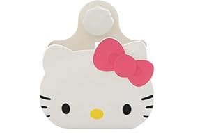 GOUYORQU Cute Hello Kitty Toothbrush Holders for Bathroom Organizer,Self Adhesive Wall Mounted Shower Caddy,Cute Shower Organizer Shelves for Women Girls Kids Gift, Bathroom Decor/Vanity/Office Storage (Pink)