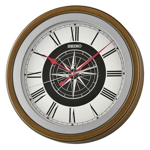 Seiko Clock, Brown, L