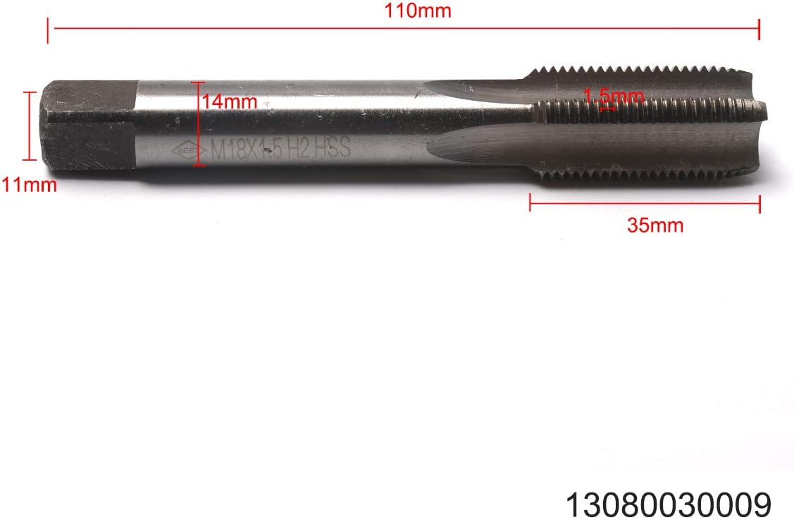 ATOPLEE Metric Thread Tap,M18 HSS Right Hand Thread Tap (M18x1.5), silver - Image 3
