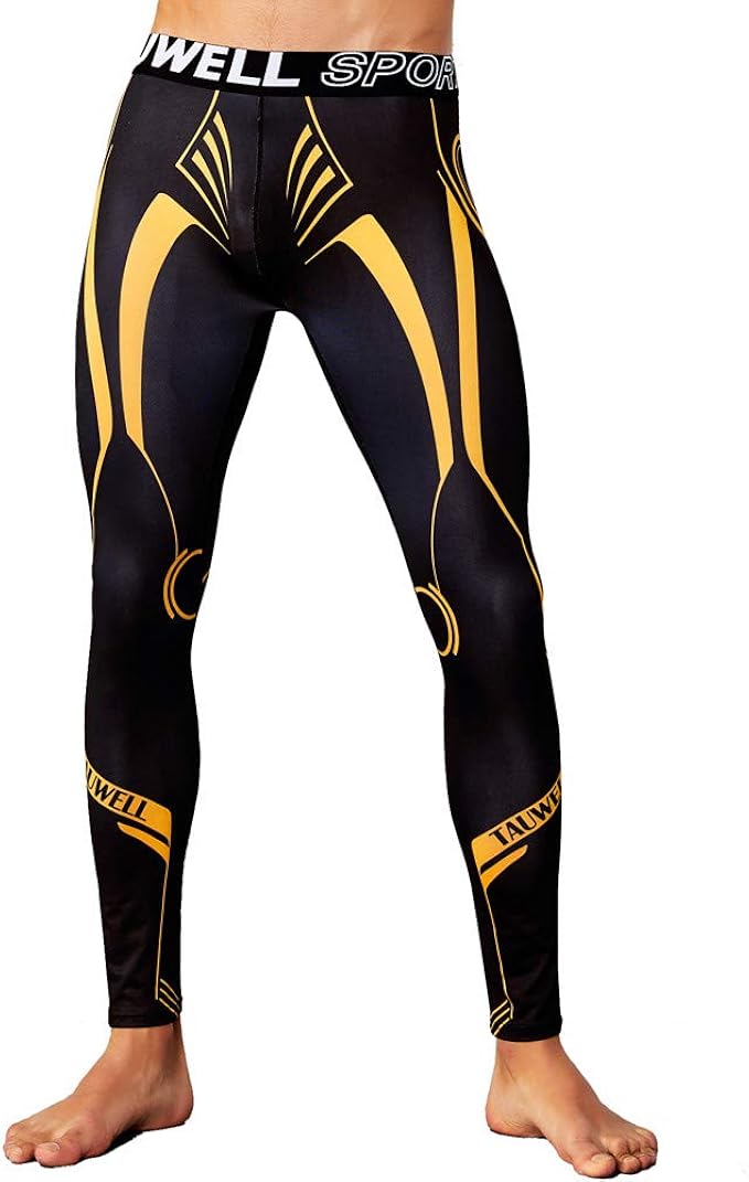 Amazon メンズファッションカラーマッチングスポーツフィットネスズボン速乾性通気性タイツ高品質高弾力baomaba吸汗トレーニング抗菌筋トレ姿勢矯正ジム ジョガーパンツおしゃれ イエロー Xl アウトドア メンズ 通販