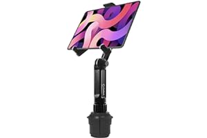 Cellet Cup Holder Tablet Mount, Tablet Car Cradle Holder Compatible for All iPad, Pro, Air, Mini Samsung Galaxy Tablet, Amazon Fire Microsoft Surface